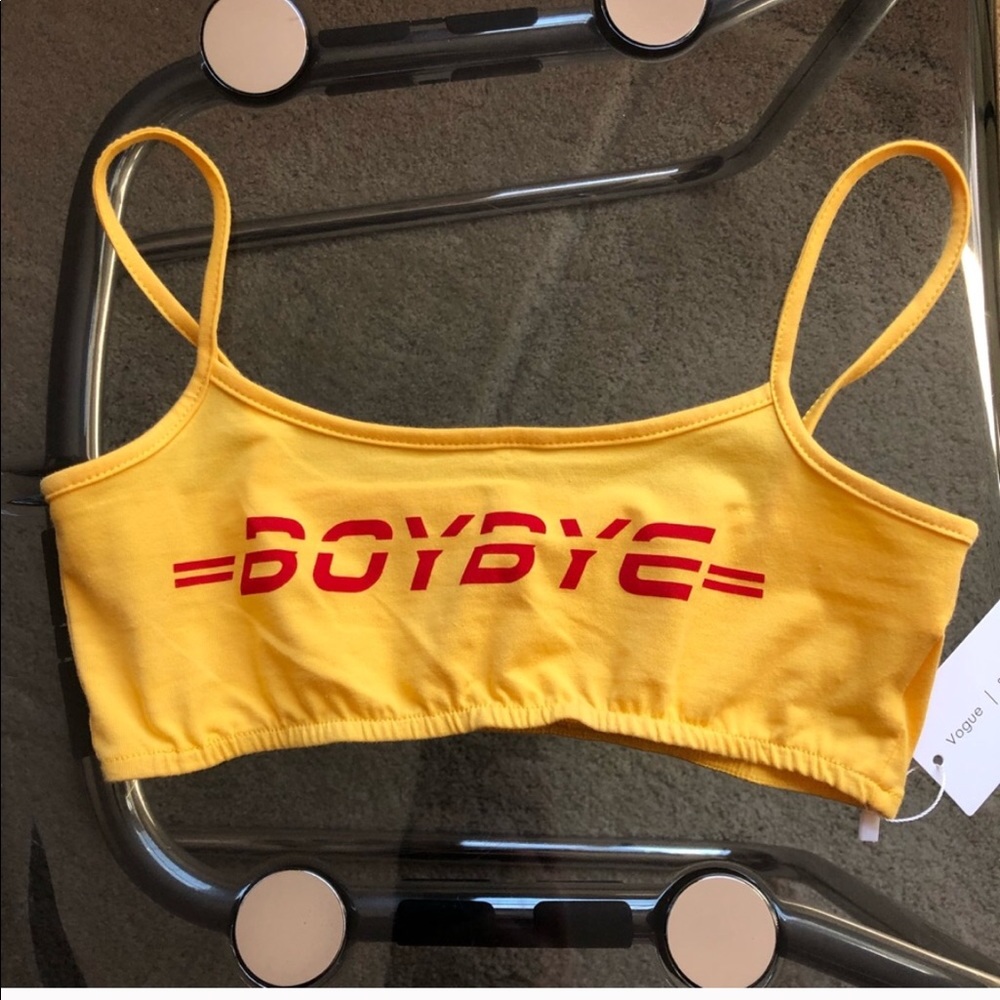 Retro yellow bralette